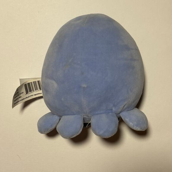 Violet Octopus Valentines Squishmallow – Blue Sea Animal Plushie Heart Cheeks - Picture 2 of 6